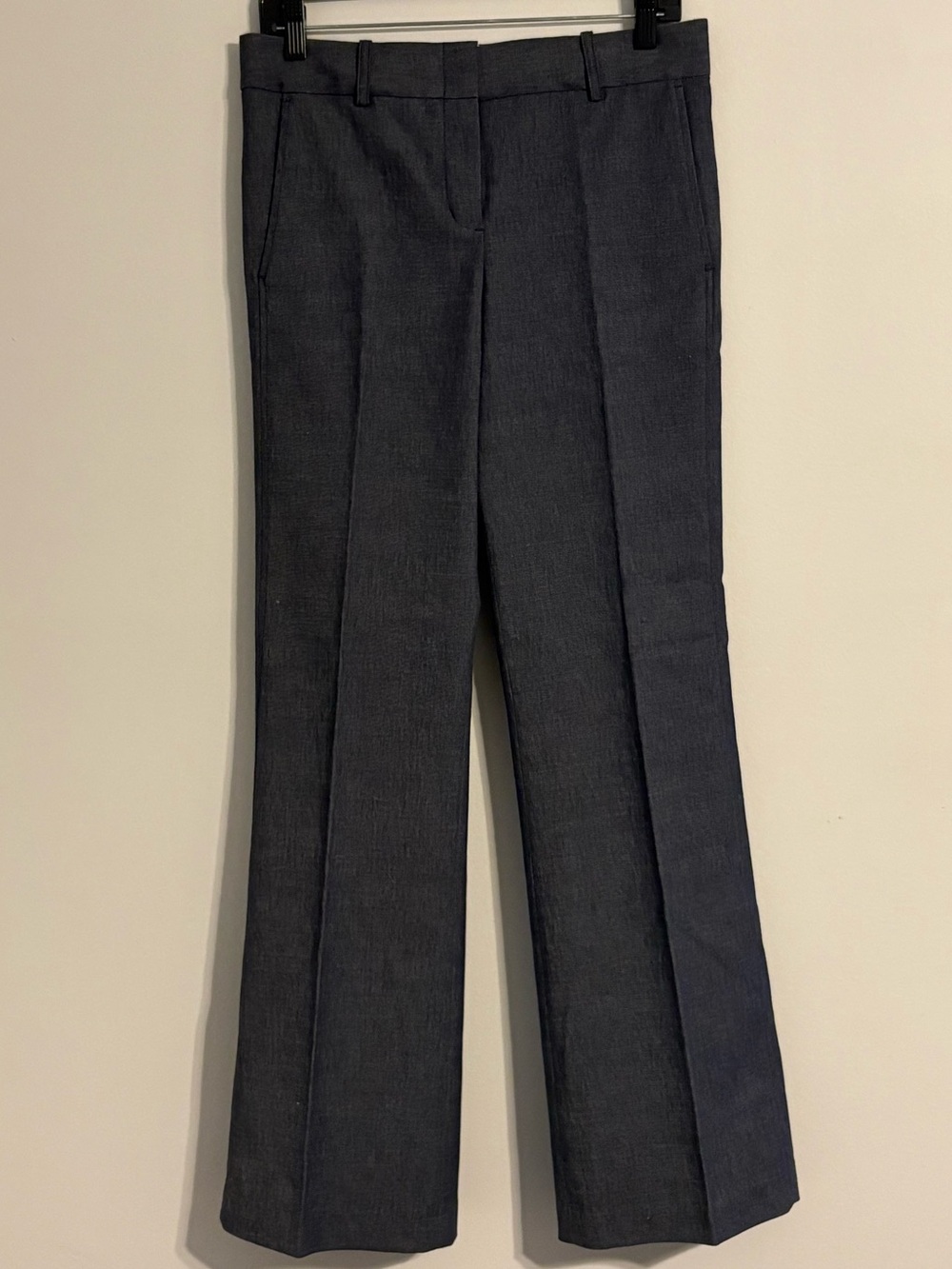 BCBGMaxAzria Women’s Dark Gray/Indigo Flare Wide-Leg Trouser Jeans - Size 2